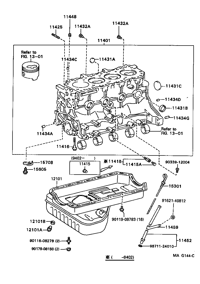 11401-49656 BLOCK SUB-ASSY, CYLINDER product image