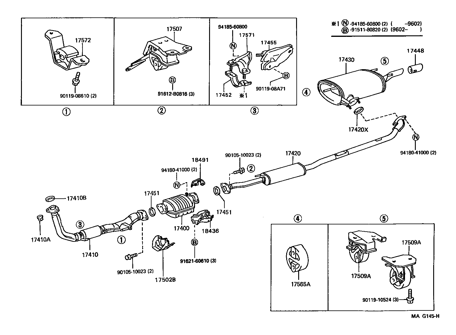 17420-03070 PIPE ASSY, EXHAUST, CENTER product image