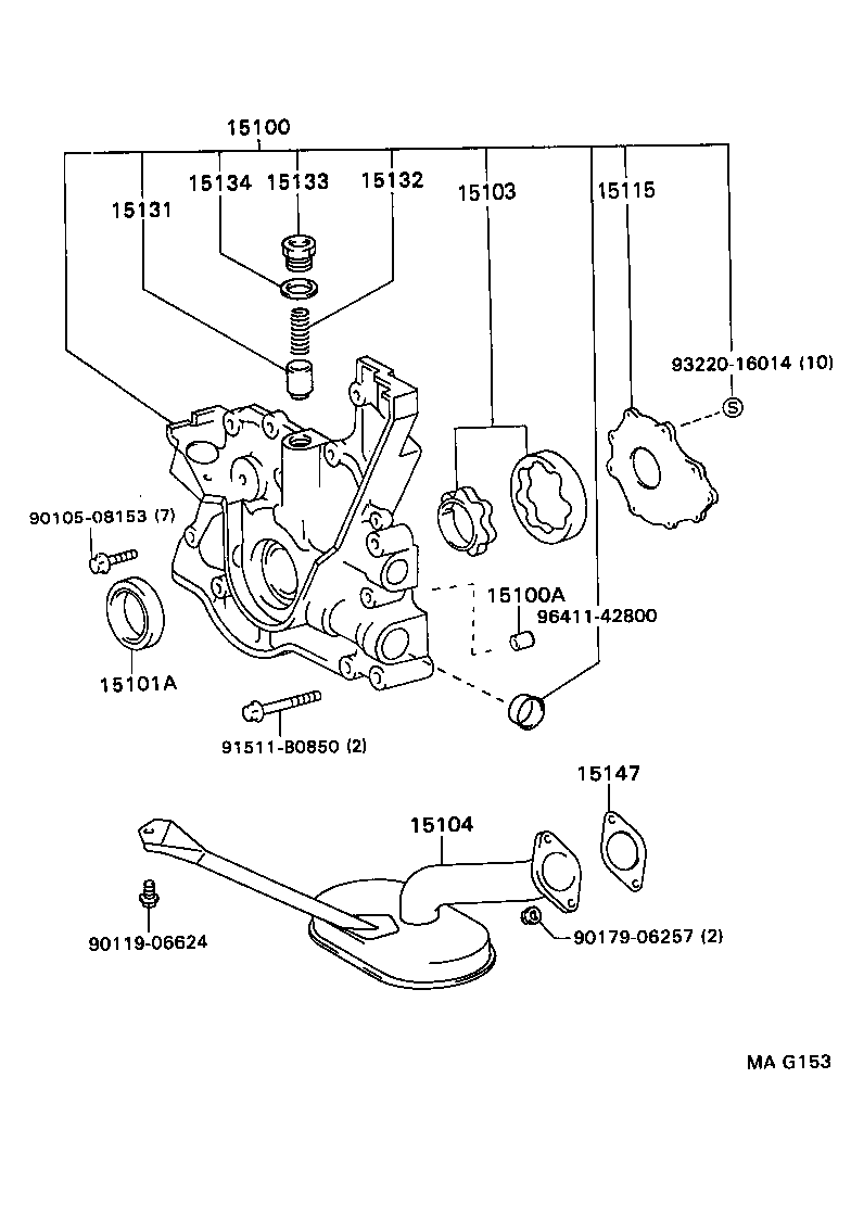 15101-46050 BODY SUB-ASSY, OIL PUMP product image