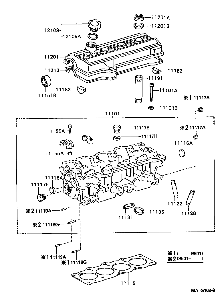 11101-09010 HEAD SUB-ASSY, CYLINDER product image