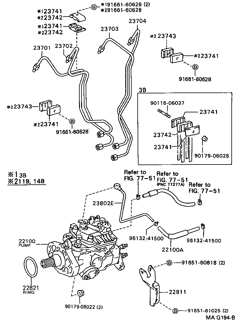 23271-56060 HOSE OR PIPE, FUEL(FOR INJECTION PUMP TO FUEL FILTER) product image