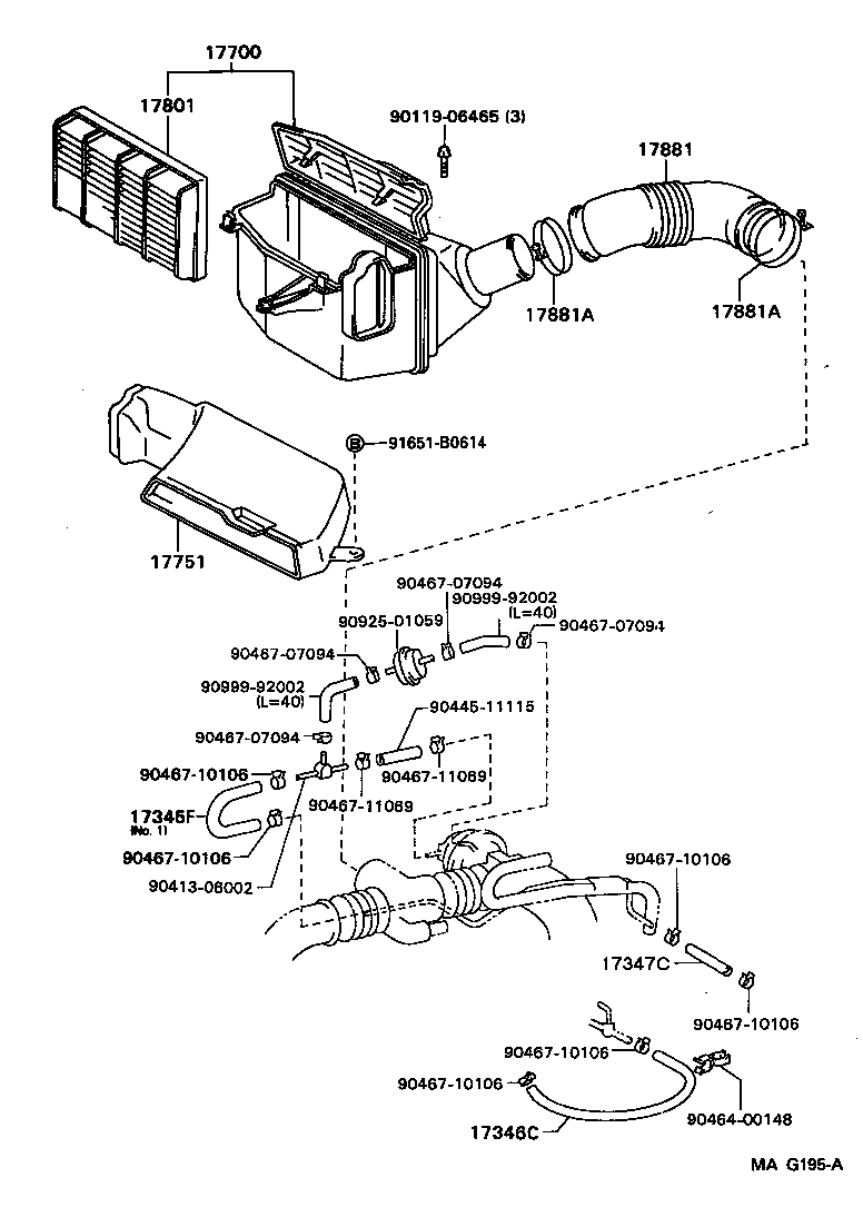 17700-70150 CLEANER ASSY, AIR product image