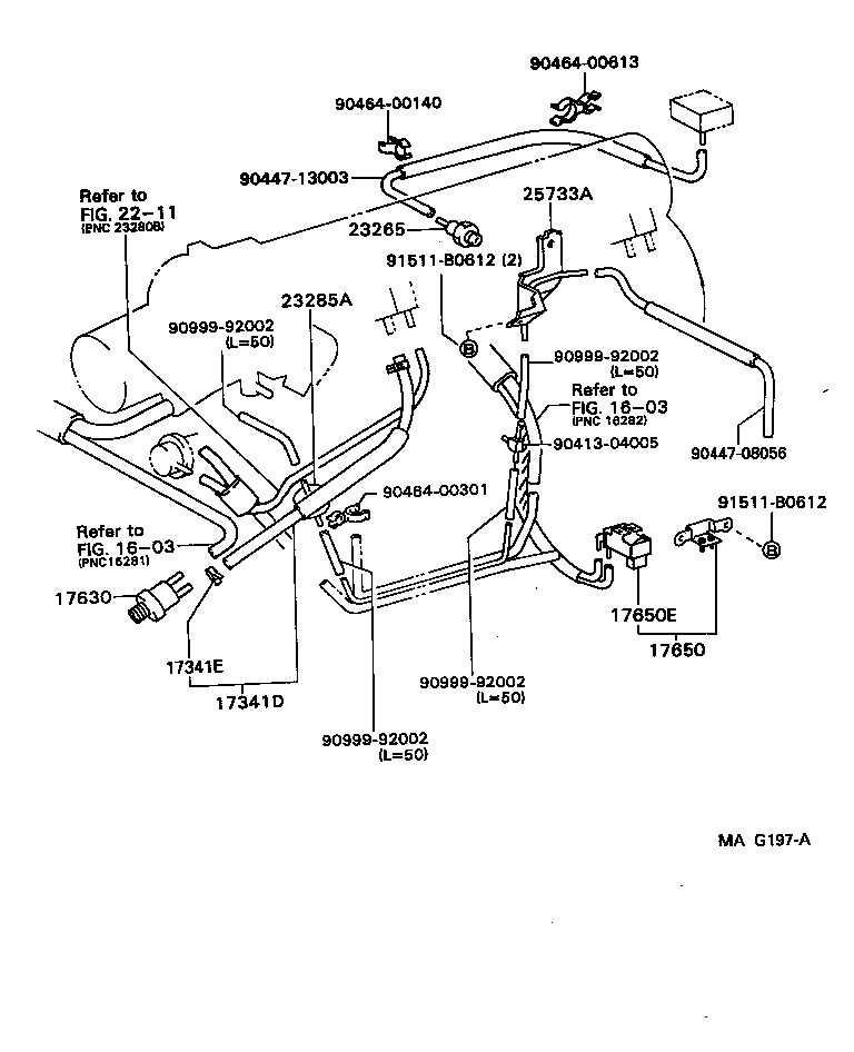 17341-46140 HOSE, NO.1(FOR IDLE-UP) product image