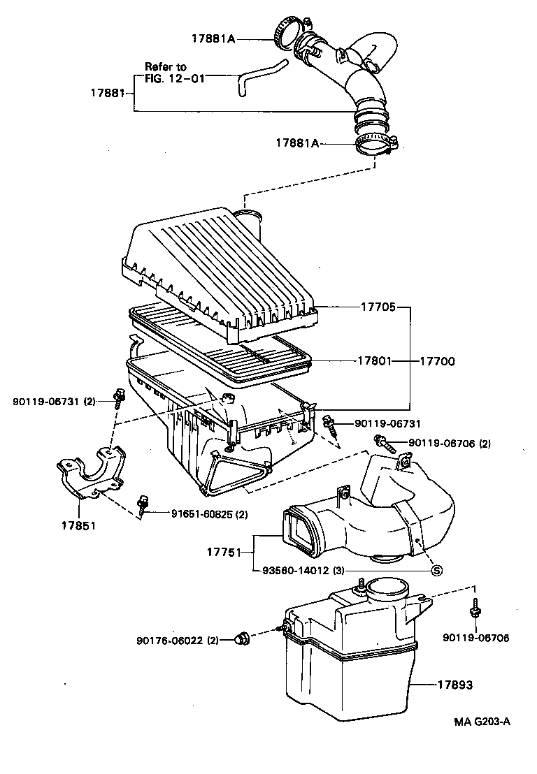 17705-64240 CAP SUB-ASSY, AIR CLEANER product image