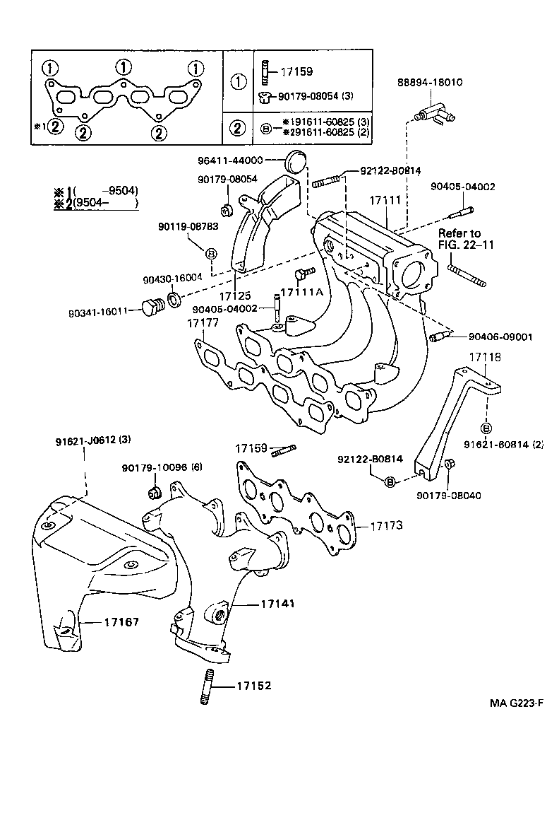 17012-16010 STAY, MANIFOLD, NO.2 product image
