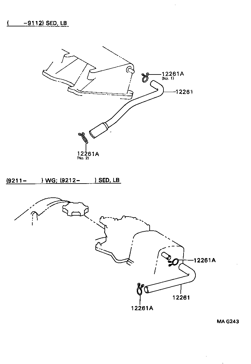 12261-64131 HOSE, VENTILATION product image