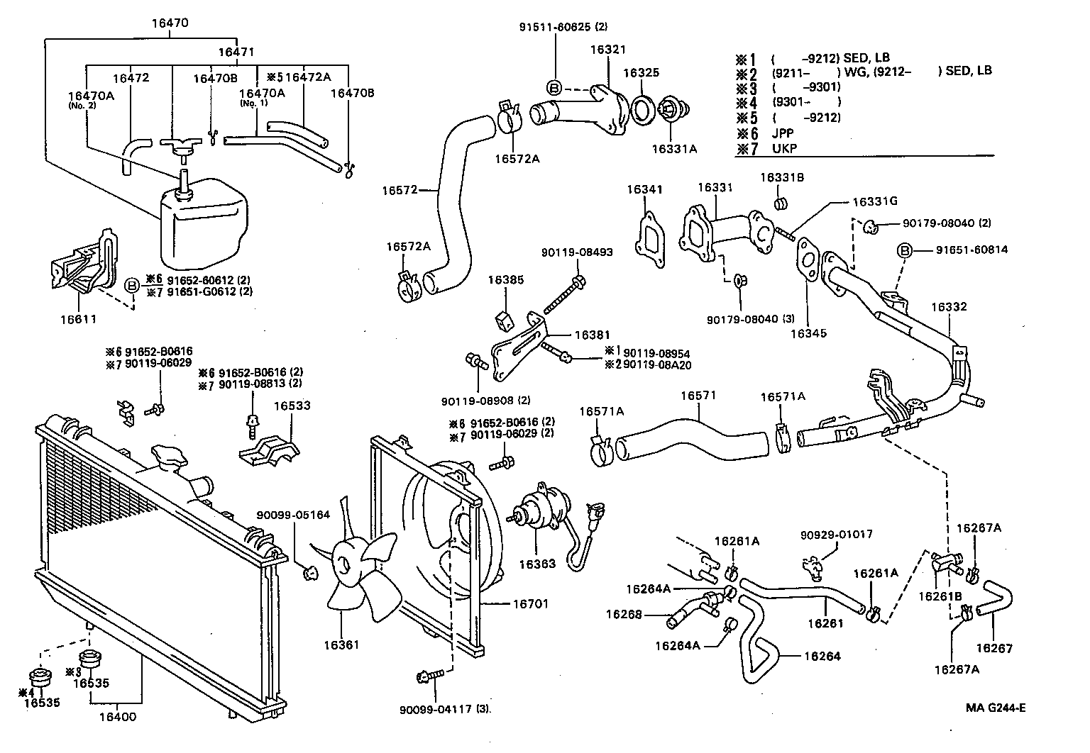 16381-64050 BAR, FAN BELT ADJUSTING product image