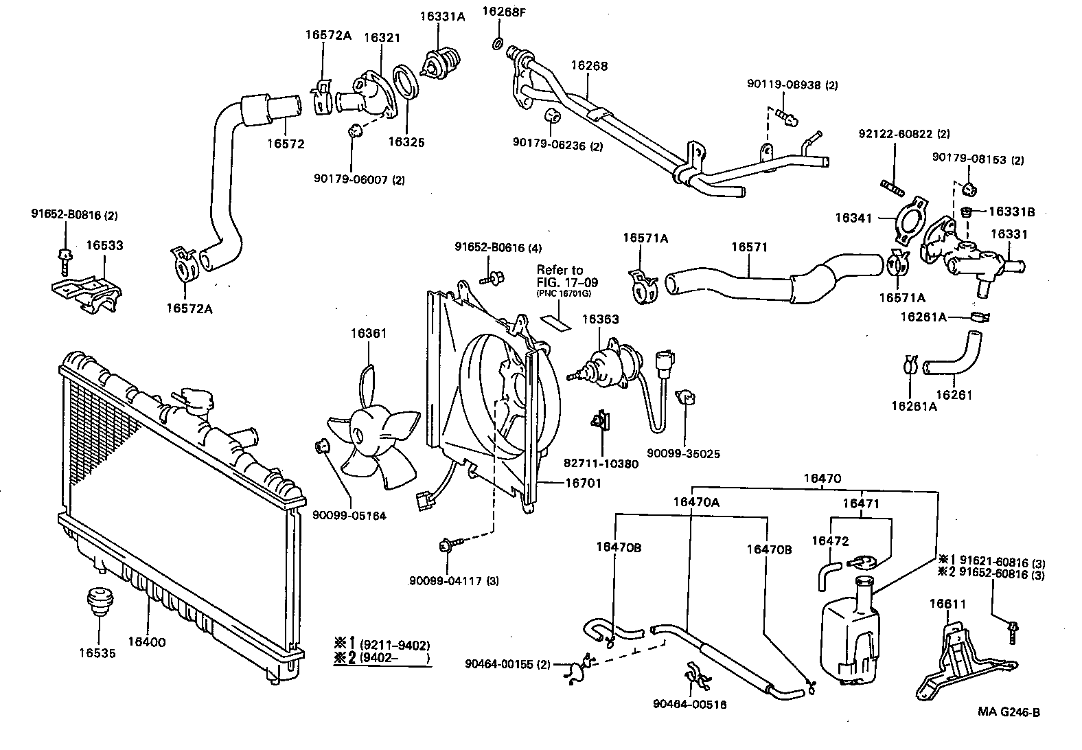 16363-64100 MOTOR, COOLING FAN product image