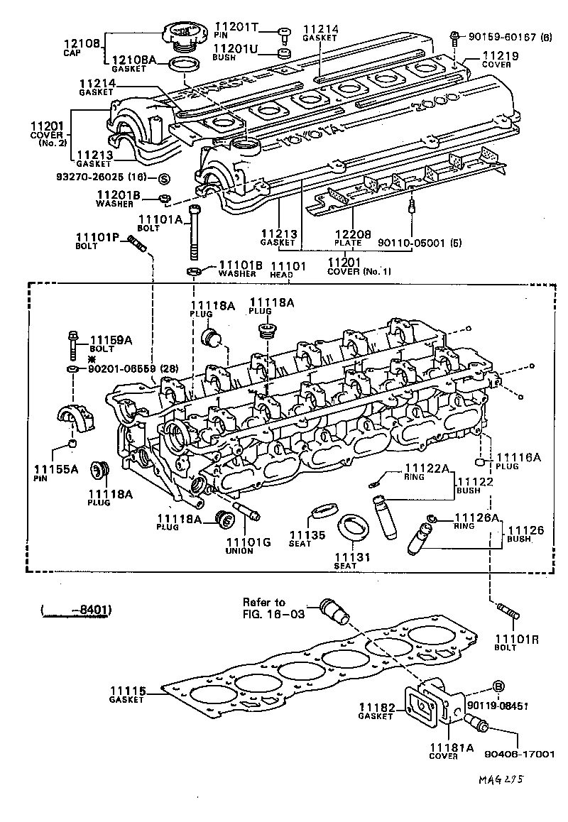 11101-41080 HEAD SUB-ASSY, CYLINDER product image