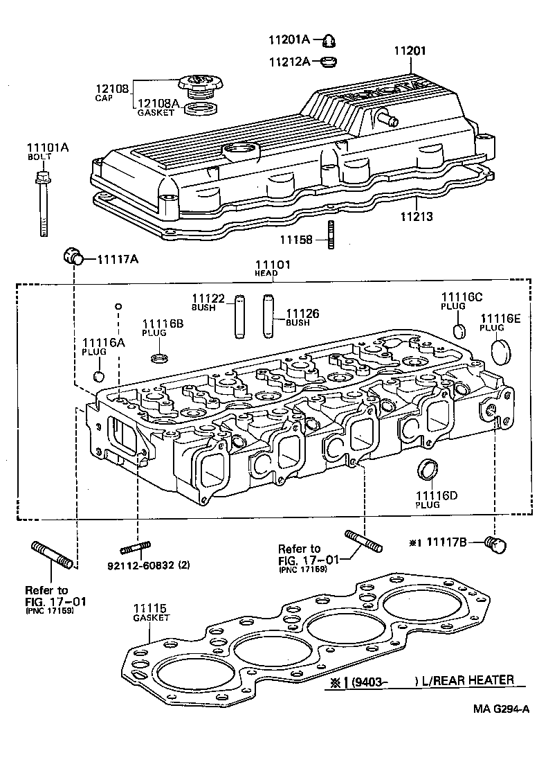 11202-17020 COVER SUB-ASSY, CYLINDER HEAD, NO.2 product image