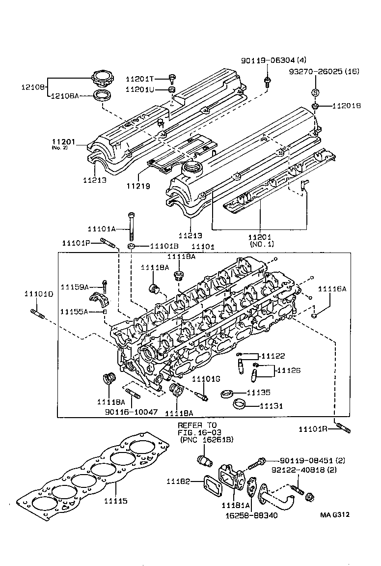 90116-10130 BOLT, STUD(FOR WATER OUTLET) product image