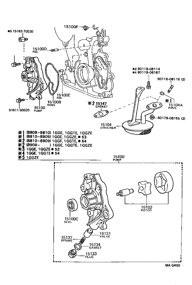 15134-46020 GASKET, OIL PUMP RELIEF VALVE product image