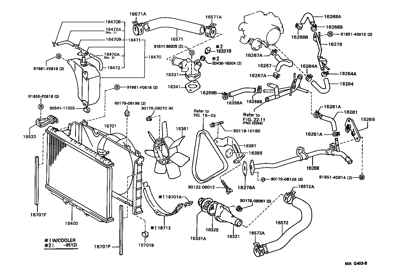 16572-54310 HOSE, RADIATOR, OUTLET product image