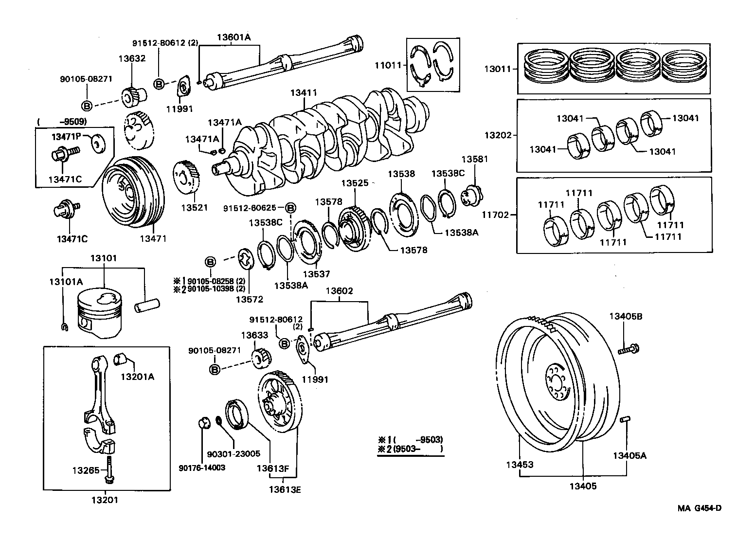 13101-54091 PISTON SUB-ASSY, W/PIN product image