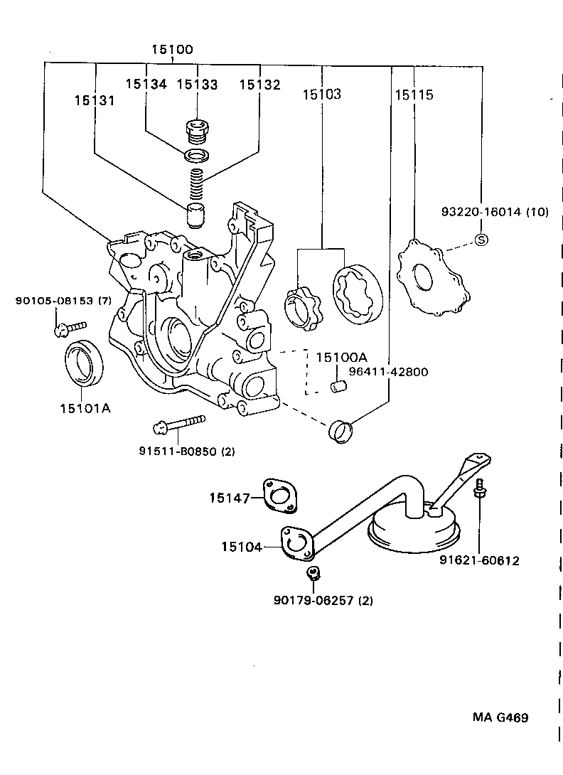 15134-17010 GASKET, OIL PUMP RELIEF VALVE product image