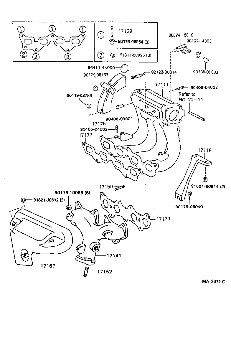 17012-16010 STAY, MANIFOLD, NO.2 product image