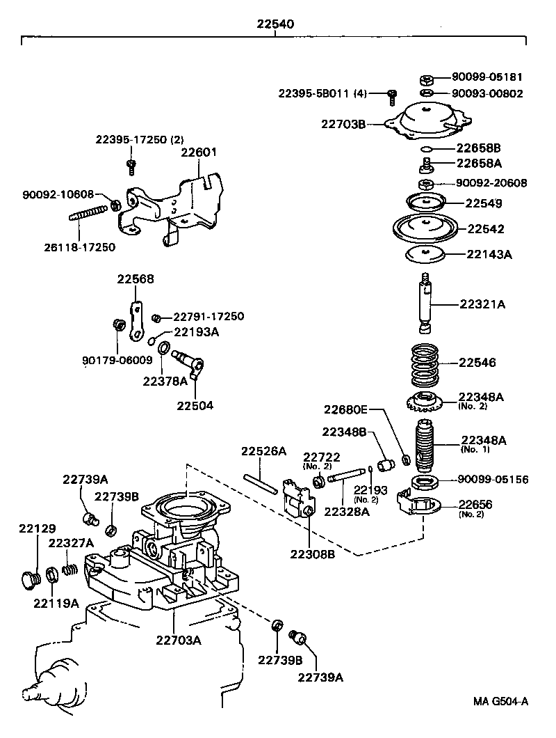 22104-54640 VALVE SUB-ASSY, INJECTION PUMP DELIVERY product image