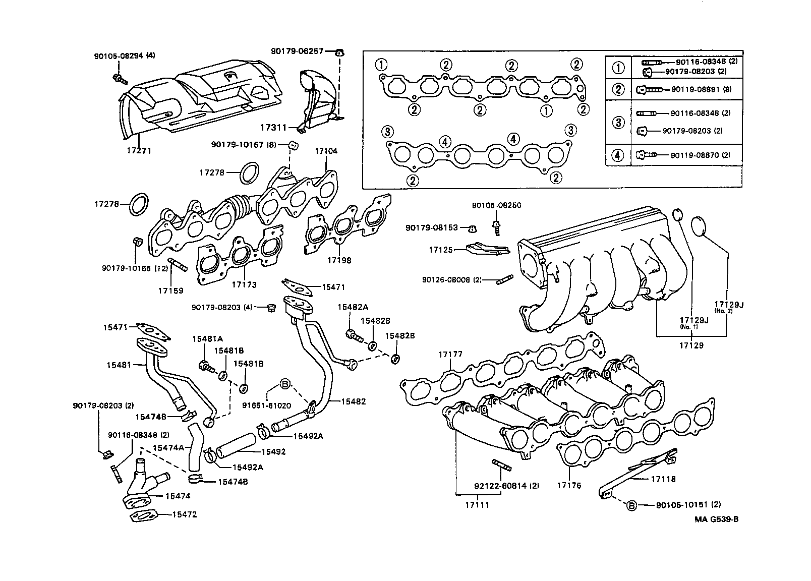 17111-46031 MANIFOLD, INTAKE product image
