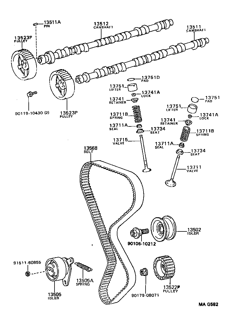 13501-46020 CAMSHAFT product image