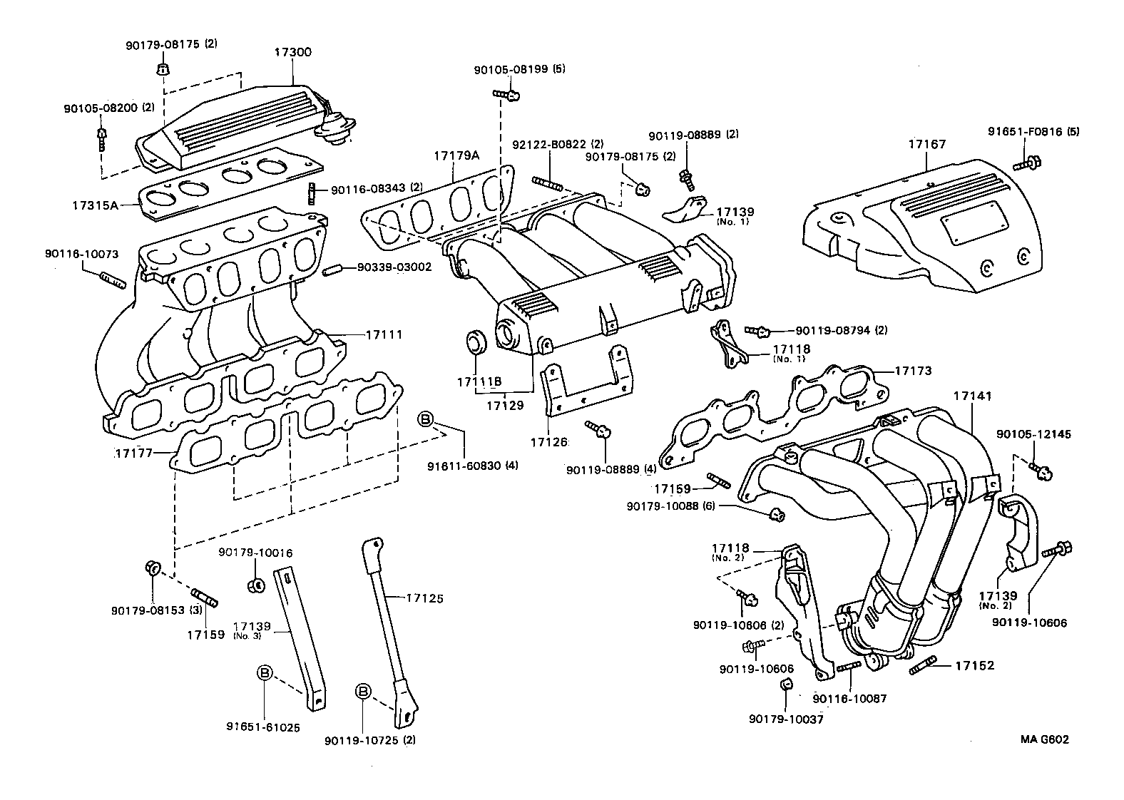 17118-74090 STAY, MANIFOLD product image