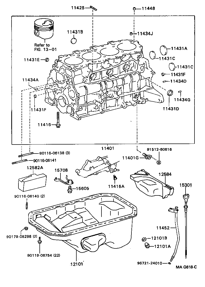 11459-54010 SUPPORT, OIL LEVEL GAGE GUIDE product image