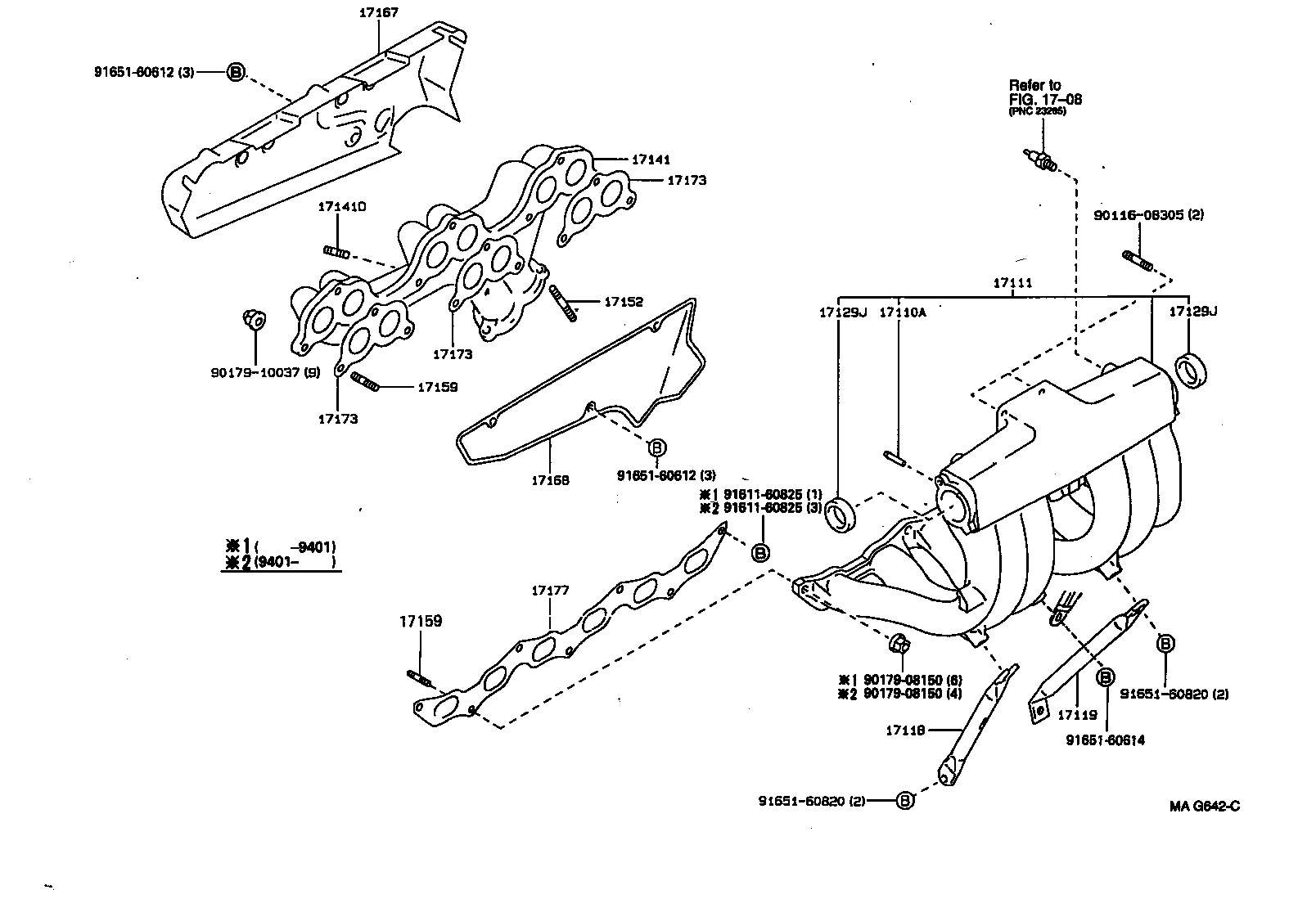17167-50060 INSULATOR, EXHAUST MANIFOLD HEAT, NO.1 product image