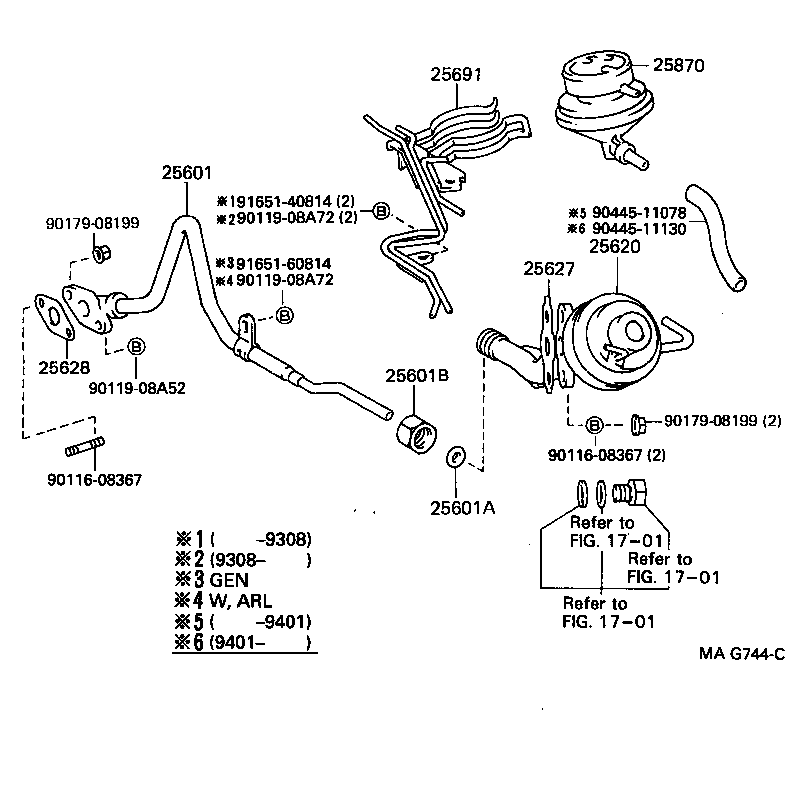 25870-76030 VALVE ASSY, EGR VACUUM MODULATOR product image