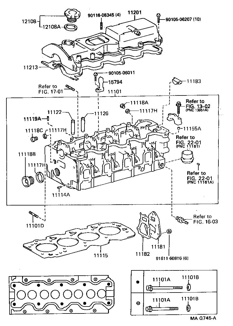 11181-72020 PLATE, CYLINDER HEAD, REAR product image