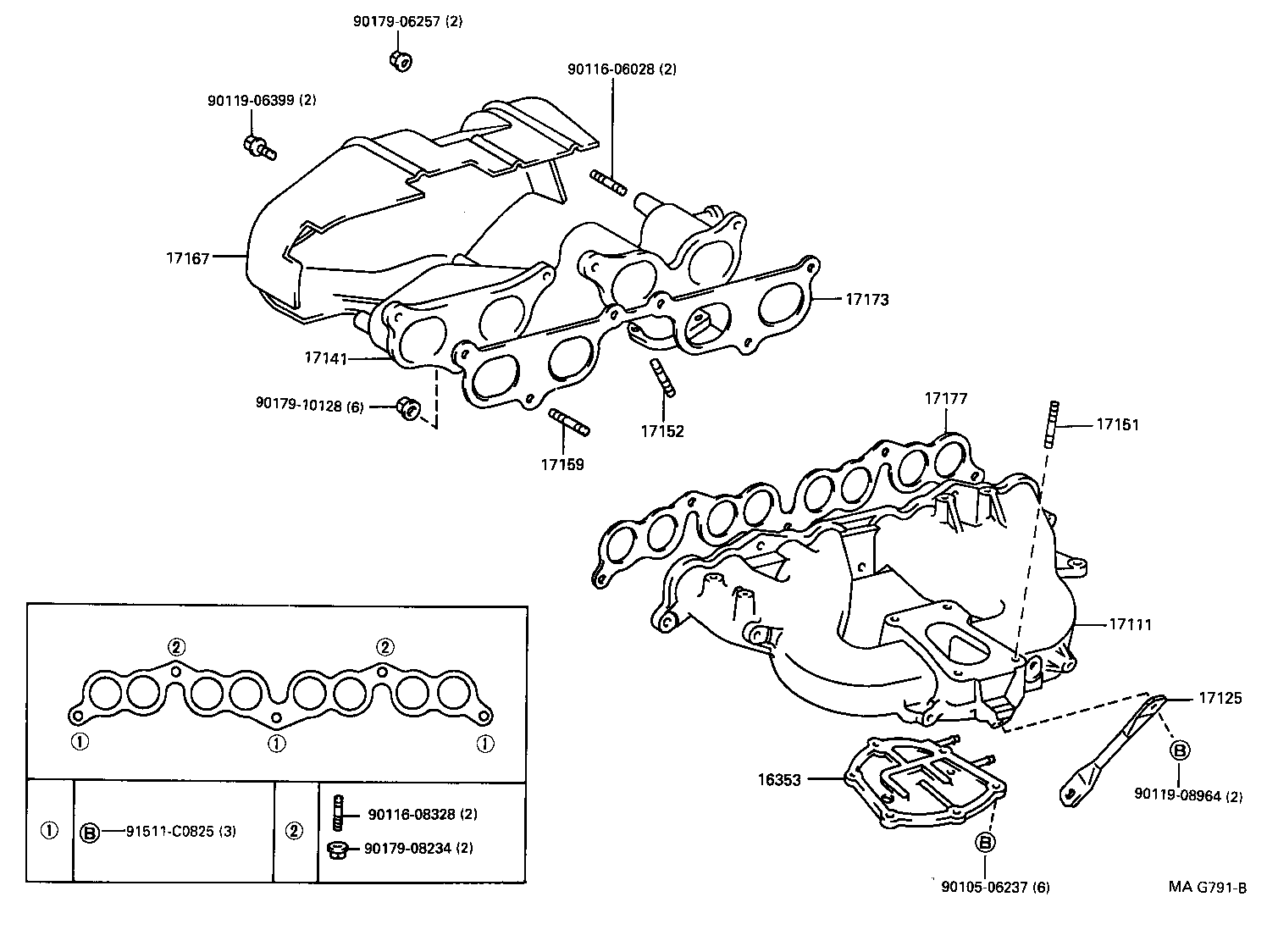 17111-58031 MANIFOLD, INTAKE product image