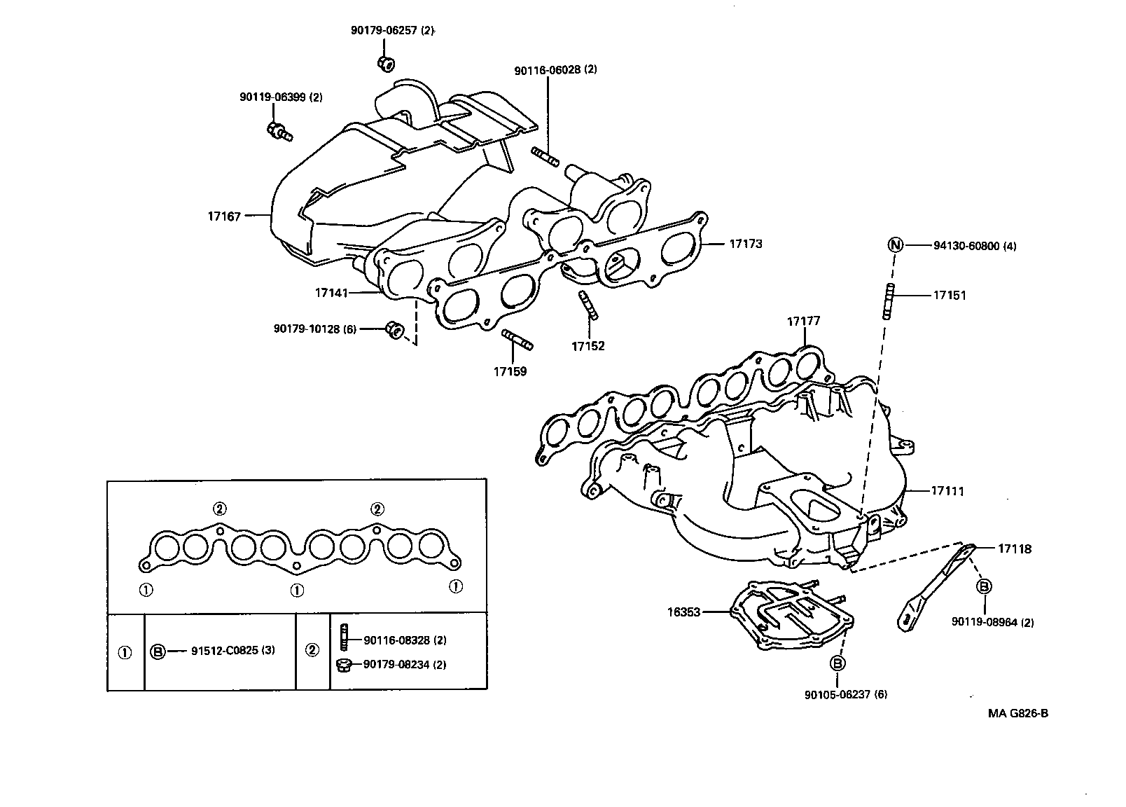 17118-75030 STAY, MANIFOLD product image