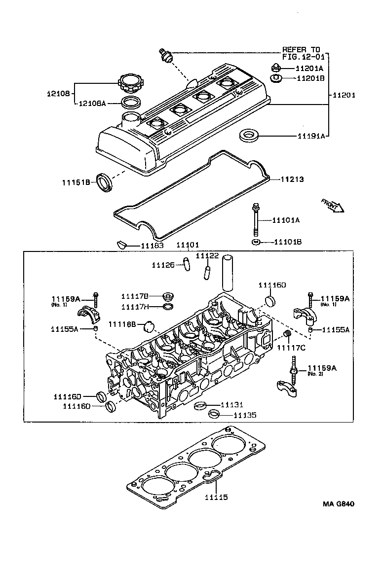 11101-03020 HEAD SUB-ASSY, CYLINDER product image
