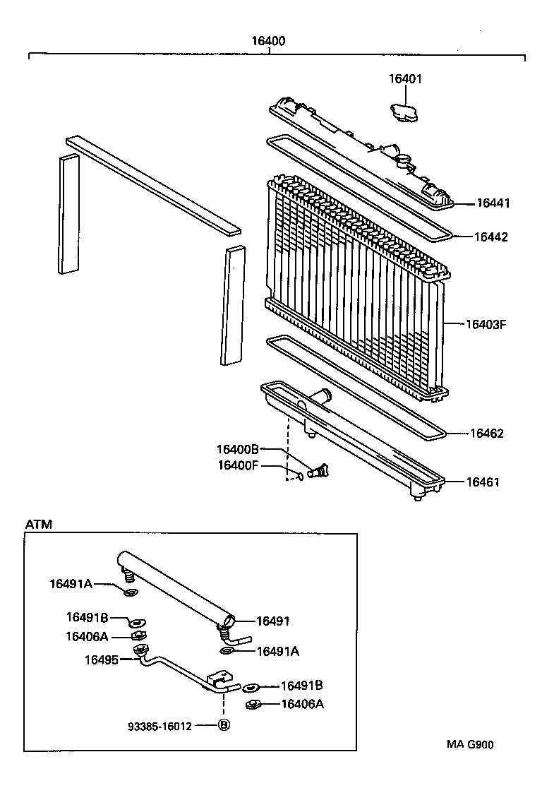 16400-7A090 RADIATOR ASSY product image