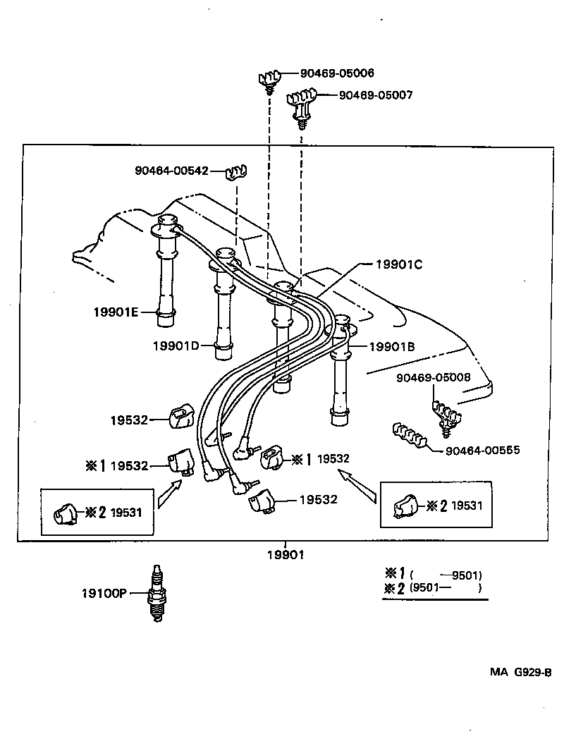 19590-65060 CORD, COIL RESISTIVE product image