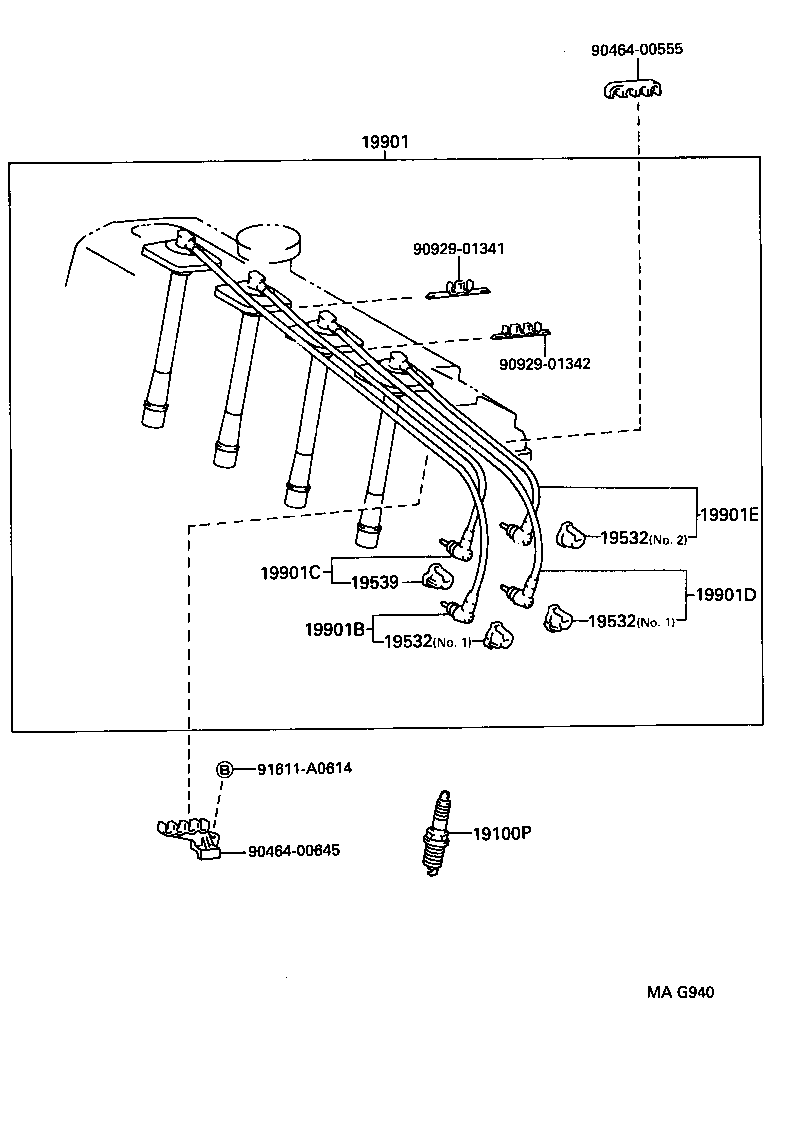 19500-74100 COIL ASSY, IGNITION product image