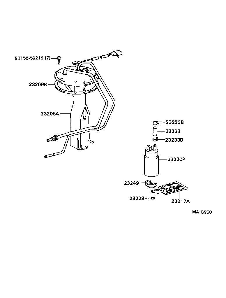 23209-79075 INJECTOR ASSY, FUEL product image