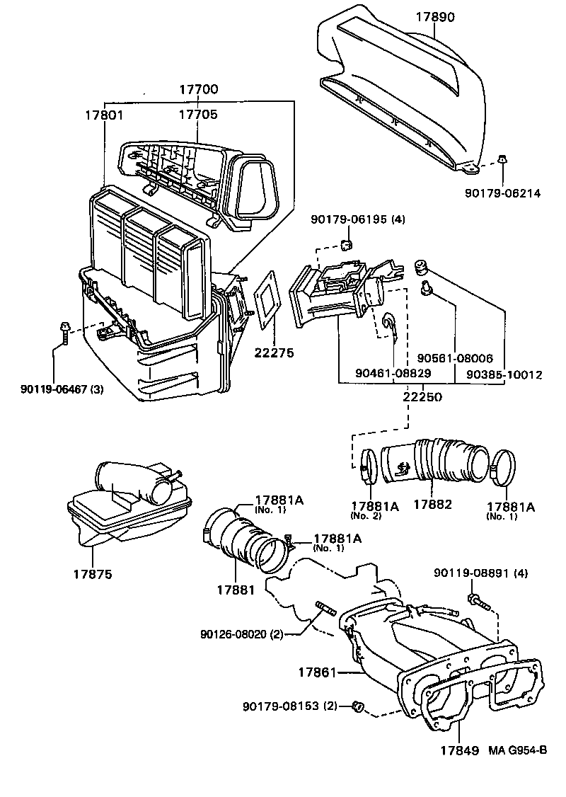 17875-46050 PIPE, INTAKE AIR CONNECTOR product image