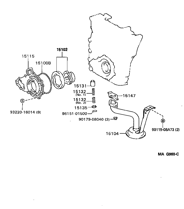 15101-62040 BODY SUB-ASSY, OIL PUMP product image