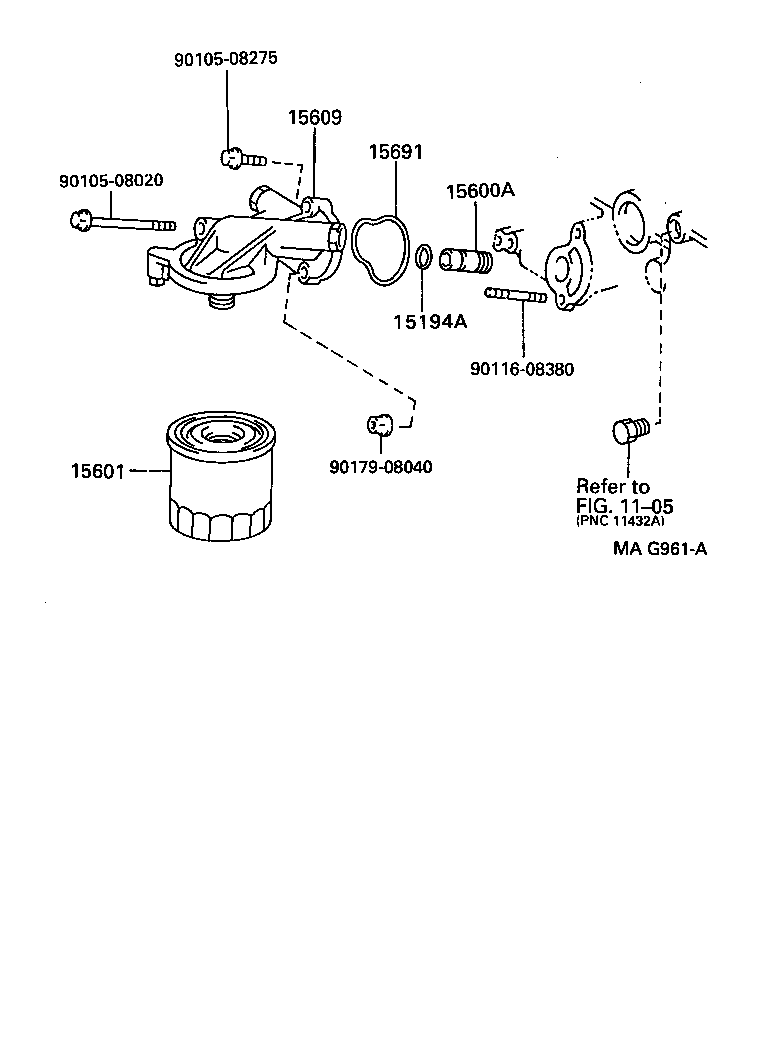 15691-56041 GASKET, OIL FILTER product image