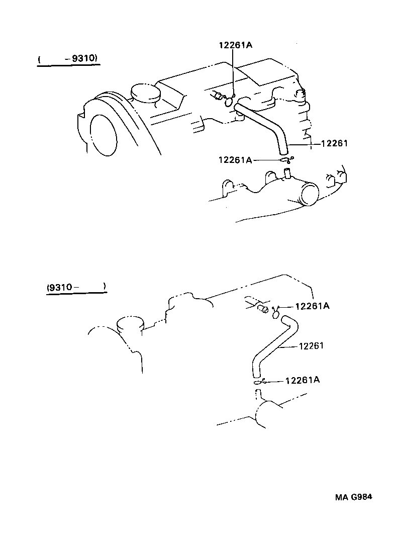 12261-64180 HOSE, VENTILATION product image