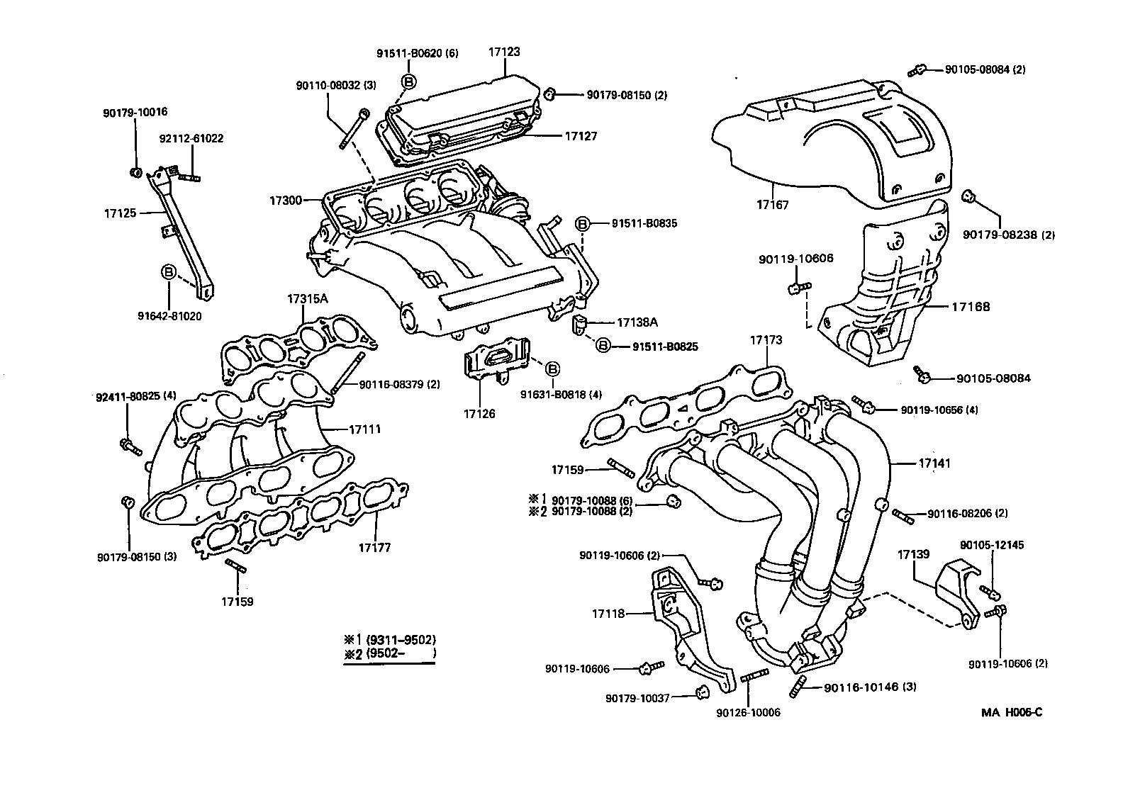 17101-88361 MANIFOLD, INTAKE product image