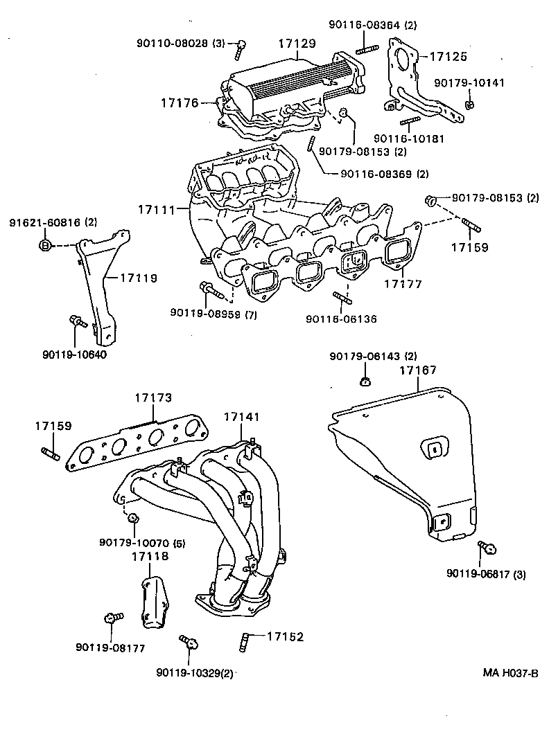 17101-88482 MANIFOLD, INTAKE product image