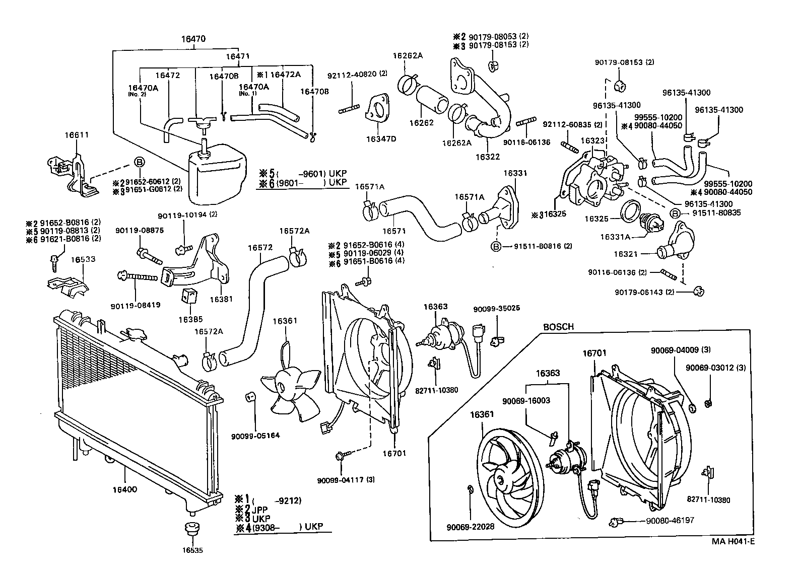 16381-64050 BAR, FAN BELT ADJUSTING product image