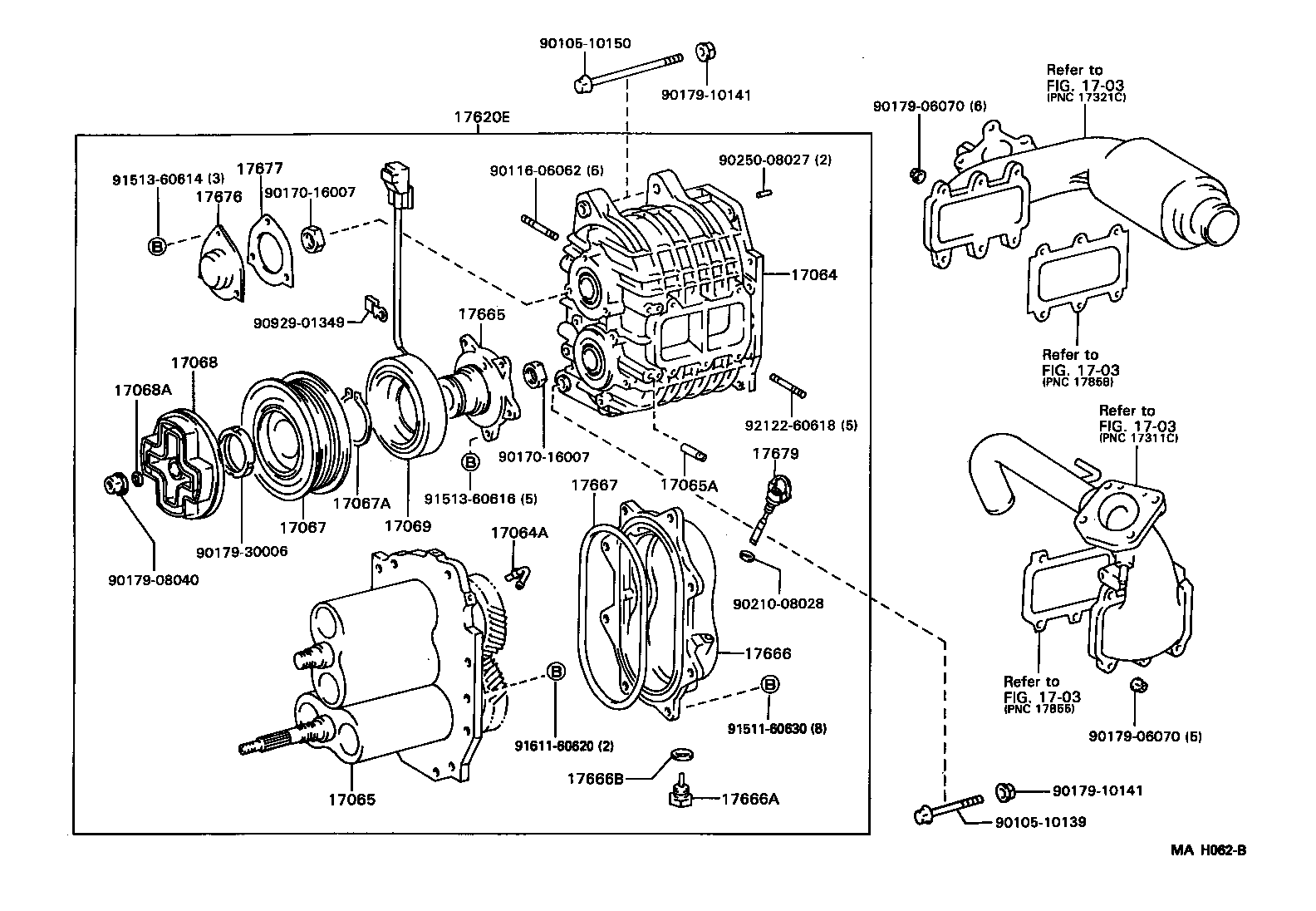 Toyota 17177-76011 GASKET, INTAKE MANIFOLD TO HEAD, NO.1