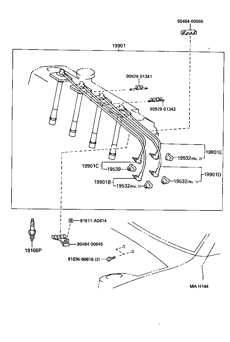 19590-74180 CORD, COIL RESISTIVE product image