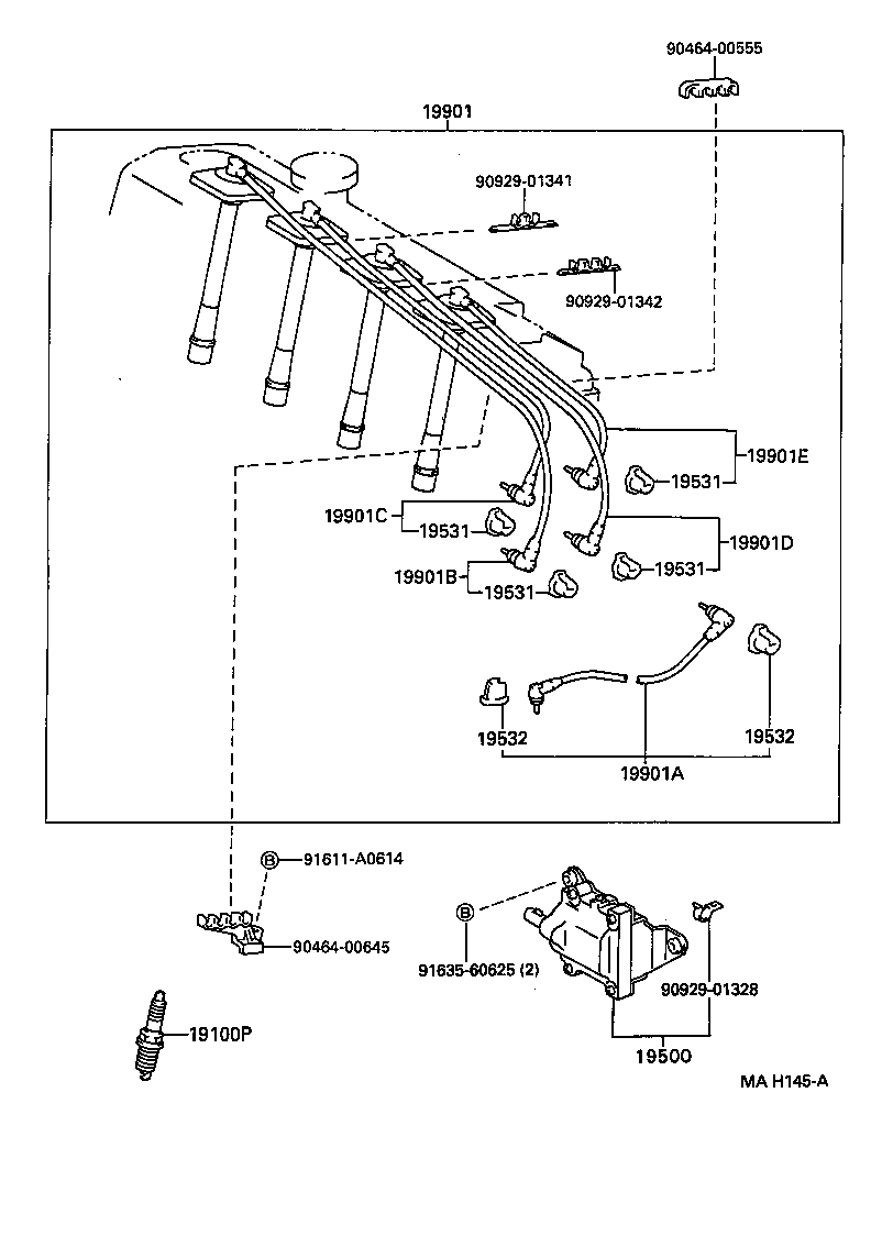 19590-74180 CORD, COIL RESISTIVE product image