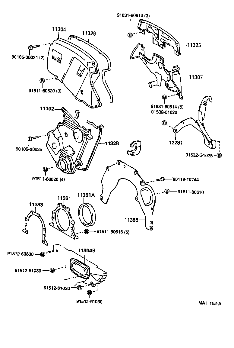 11377-74040 STIFFENER, REAR END PLATE product image