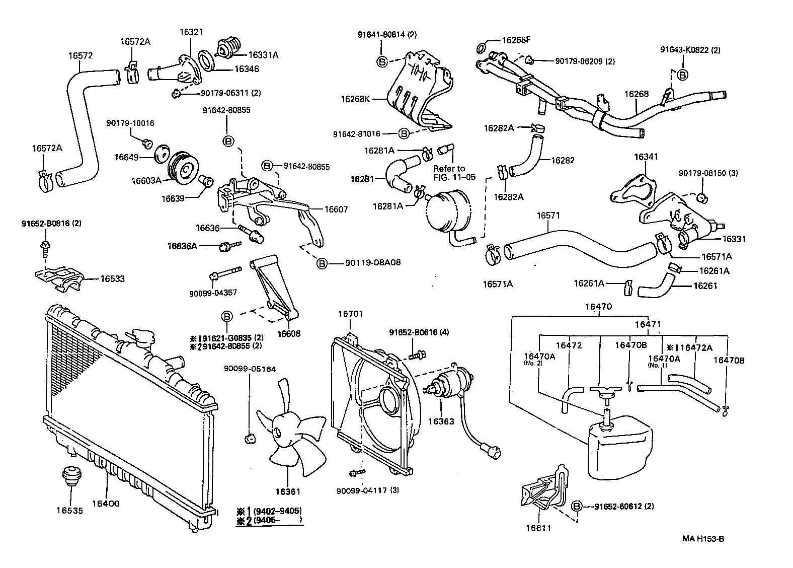 16381-64050 BAR, FAN BELT ADJUSTING product image
