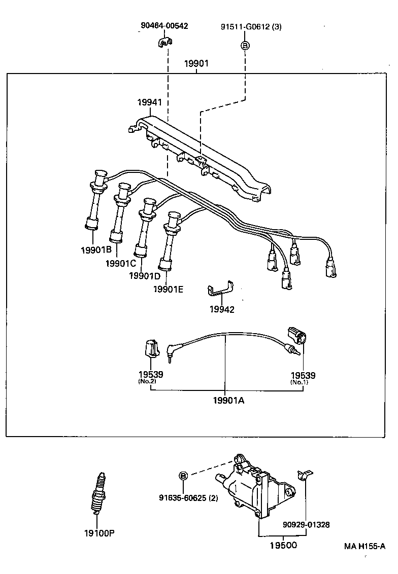 19590-74191 CORD, COIL RESISTIVE product image