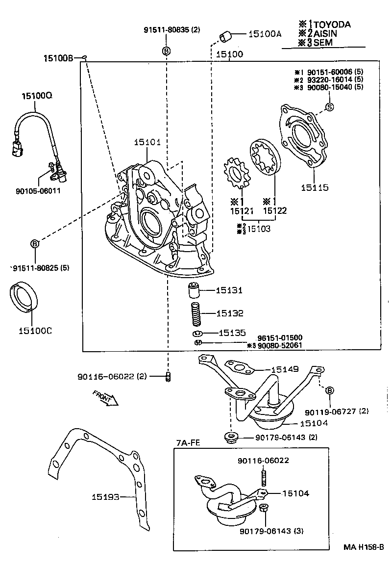 15100-02030 PUMP ASSY, OIL product image