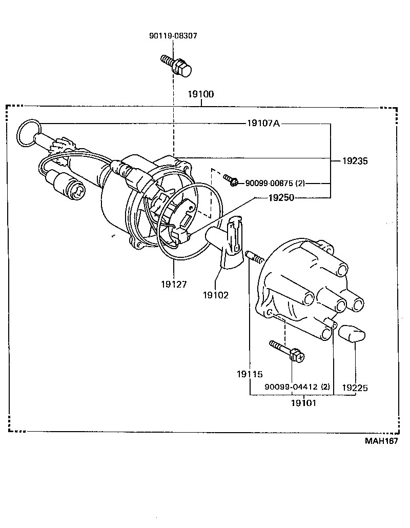 19144-72040 LEAD, DISTRIBUTOR BREAKER product image